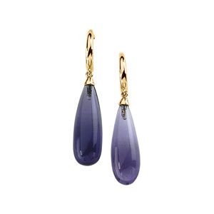 Genuine Amethyst Briolette Earrings