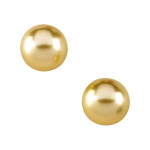 Golden South Sea Pearl Stud Earrings