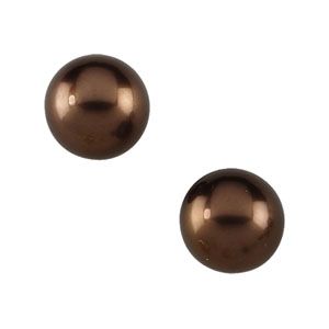 Bronze Tahitian Cultured Pearl Stud Earrings
