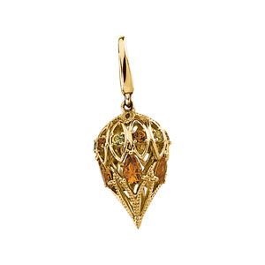 Genuine Multicolor Gemstone Charm