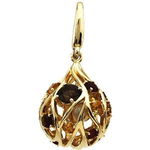 Genuine Multicolor Gemstone Charm