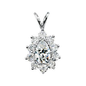Created Moissanite Pendant
