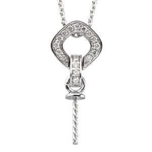 Diamond Semi-mount Necklace