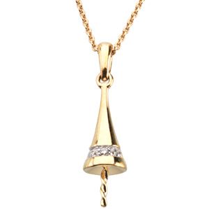 Diamond Semi-mount Necklace