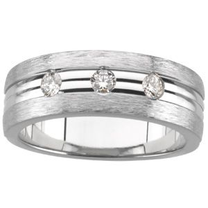 1/3 ct tw Men's Diamond Tapered Ring