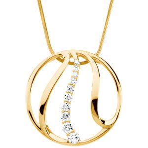 3/4 ct tw Journey Diamond Pendant