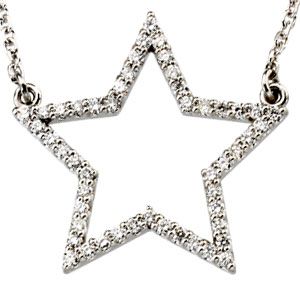 1/4 ct tw Diamond Star Necklace