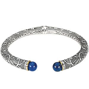 Genuine Lapis Cabochon Bracelet
