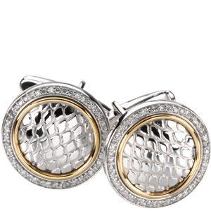 1/2 ct tw Diamond Cuff Links