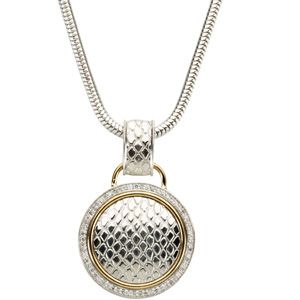 Round Shape Snake Pattern Pendant Mounting