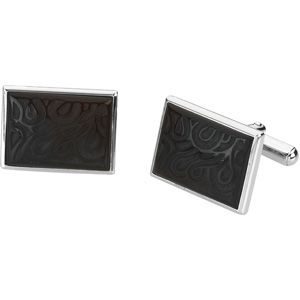 Genuine Carved Onyx Cuff Links