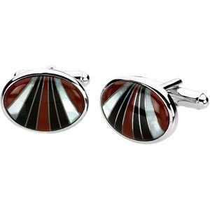 Multicolor Gemstone Cuff Links