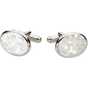 Genuine Mother of Pearl Cuff Links