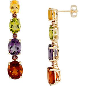 Multicolor Gemstone Earrings