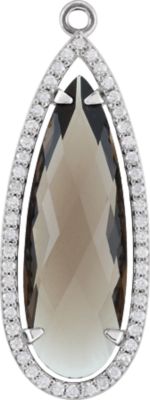 Halo-Style Dangle for Pear Shape