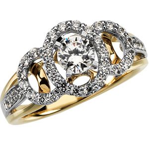 Semi-mount Engagement Ring