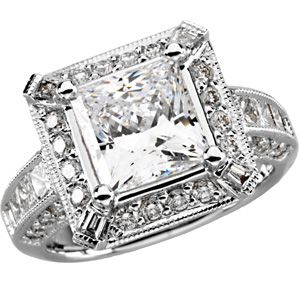 Semi-mount Engagement Ring