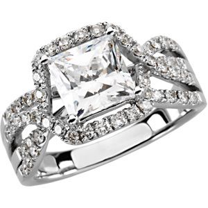 Semi-mount Engagement Ring