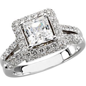 Semi-mount Engagement Ring