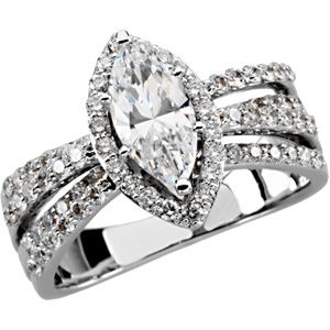 Semi-mount Engagement Ring