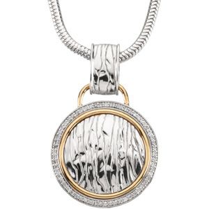 Round Shape Elephant Skin Design Pendant Mounting 