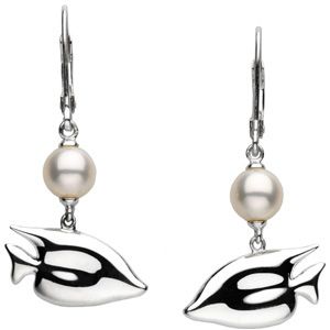 Freshwater Cultured Pearl Sunfish Earrings