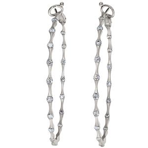 Diamond Inside/Outside Hoop Earrings