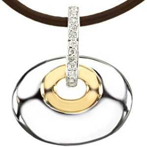 Oval Pendant Mounting for Diamonds