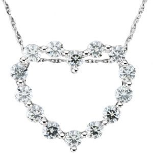 Created Moissanite Pendant or Necklace