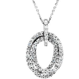 Created Moissanite Pendant or Necklace
