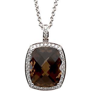 Diamond Semi-mount Necklace