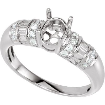 Diamond Semi-mount Ring