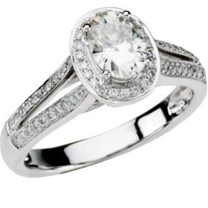 Created Moissanite & Diamond <br>or Semi-Mount Ring</br>