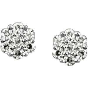 Created Moissanite Earrings