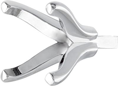 Sculptural Style Princess 4 Prong Peg Setting