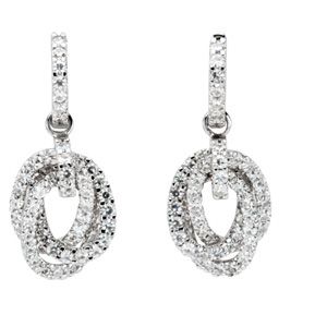 Created Moissanite Earrings