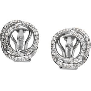 Diamond Semi-mount Earrings