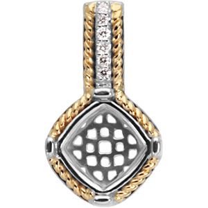 Diamond Semi-mount Pendant