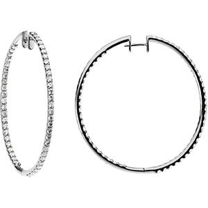 Diamond Hoop Earrings
