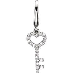 1/8 ct tw Diamond Key Charm
