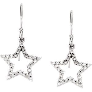 1/3 ct tw Diamond Star Earrings