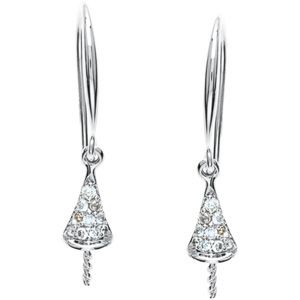Diamond Semi-mount Earrings