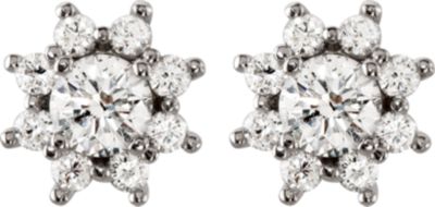 1 3/4 ct tw Diamond Cluster Earrings