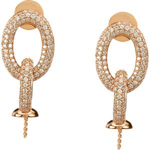 Diamond Semi-Mount Earrings