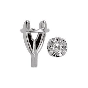 Round 4-Prong Illusion Plate Peg Setting