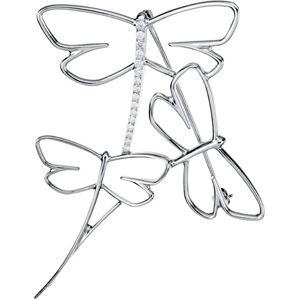 1/5 ct tw Diamond Dragonfly Brooch