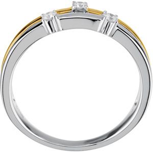 1/10 ct tw Two Tone Diamond Ring