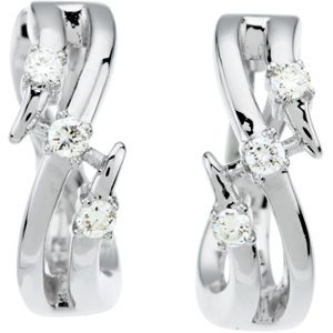 1/8 ct tw Diamond Hoop Earrings