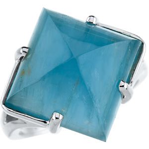 Ring for Square Cabochon Gemstone