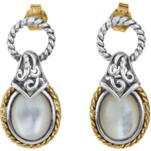 Genuine Mother of Pearl Earrings